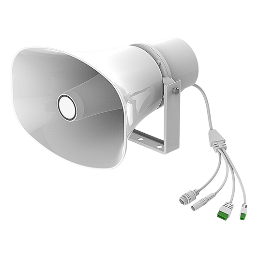Altavoz SIP IP para Voceo y Paging / 2 Líneas SIP / Potencia 30W / IP66 Exterior / Alimentación PoE / Compatible con Conmutadores SIP / Montaje en