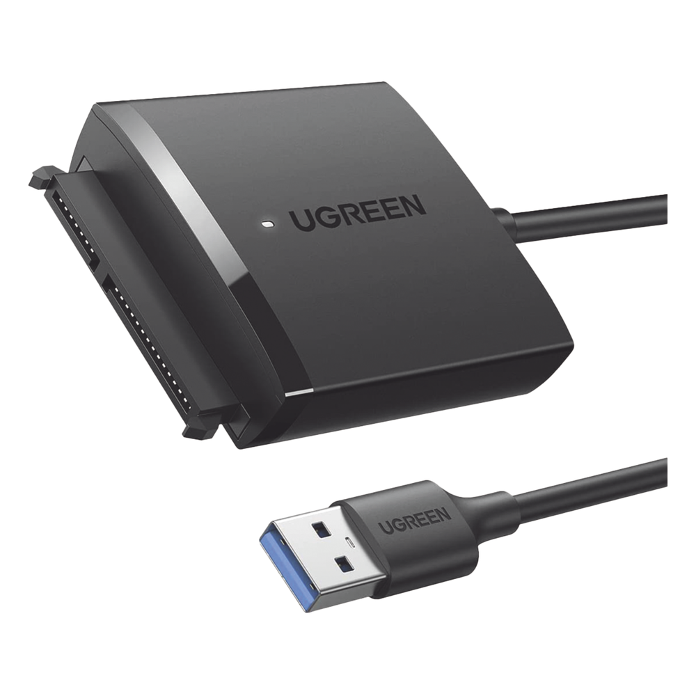 Adaptador USB 3.0 a SATA III | Compatible con Disco Duro HDD y SSD de 2.5" y 3.5" de hasta 12 TB | Velocidad USB 3.0 de hasta 5 Gbps | Alta Velocidad