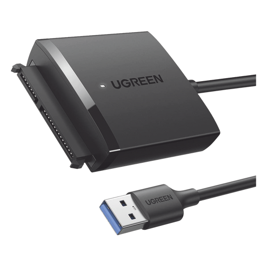 Adaptador USB 3.0 a SATA III | Compatible con Disco Duro HDD y SSD de 2.5" y 3.5" de hasta 12 TB | Velocidad USB 3.0 de hasta 5 Gbps | Alta Velocidad