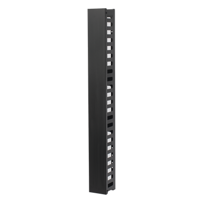 Organizador de Cable Vertical de 24 Unidades Rack Sencillo, Compatible con Racks Serie EIRL y EIQR