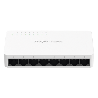 Switch no administrable, Visible en la Topología de la Nube, con 8 puertos Gigabit 1G
