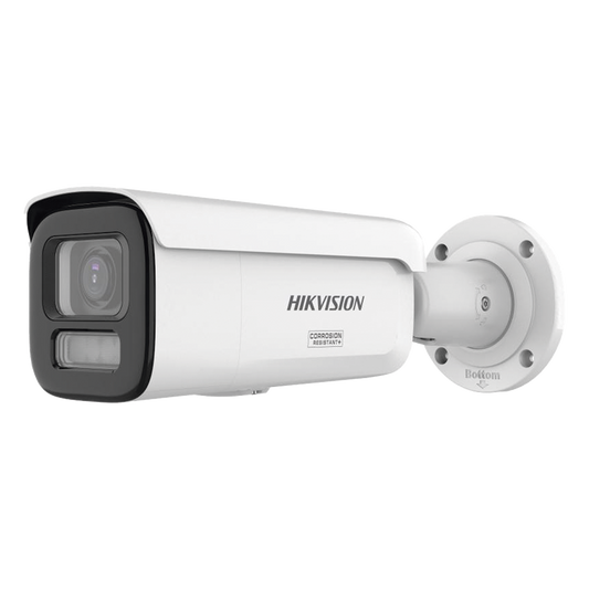 [Dual Light + ColorVu 3.0 + HikAI] Bala IP 6 Megapixel / Lente Mot. 2.8 a 12 mm / 60 mts IR + Luz Blanca / Exterior IP67 / WDR 130 dB / ACUSENSE 3.0