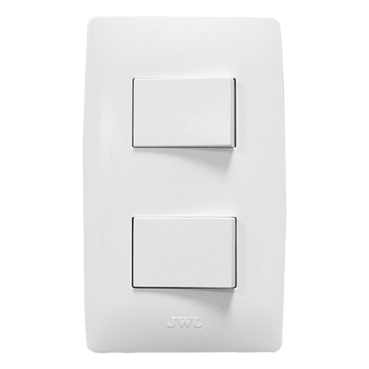 Apagador Doble de 127 V~60 Hz 10 A/ Color Blanco.