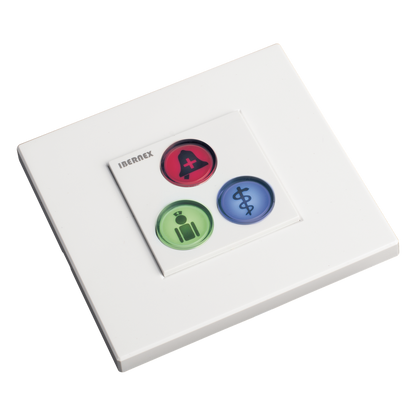 Modulo de 3 Botones iluminados con Lector RFID 125 KHz / Alarma / Cancelar y Código Azul / BUS RS485 / Compatible con NX0019/B, NX1021 y NX0015