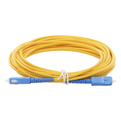 Jumper de Fibra Óptica Monomodo SC/UPC-SC/UPC Simplex de 6 Metros (19.69 Pies), 3mm