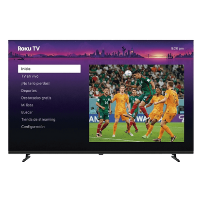 ROKU SmartTV QLED 98 pulgadas / Resolucion 4K UHD / Pantalla Gigante 2.19m × 1.25m / Audio Dolby 12W+12W / 3 HDMI con ARC-CEC / WiFi / VESA 700x400