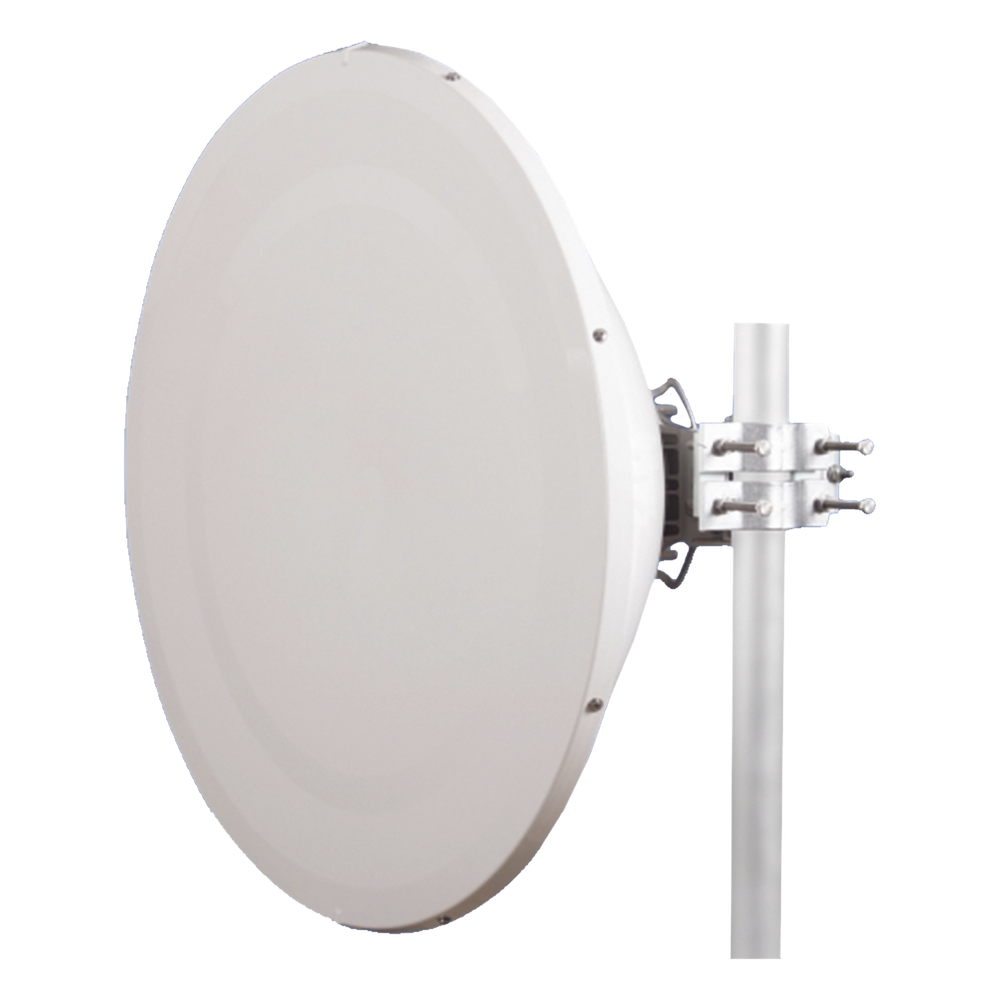 Antena direccional Alto Rendimiento / Parábola profunda para mayor aislamiento al ruido /4 ft / Guía de onda para radio B5x y C5x / Ganancia de 35