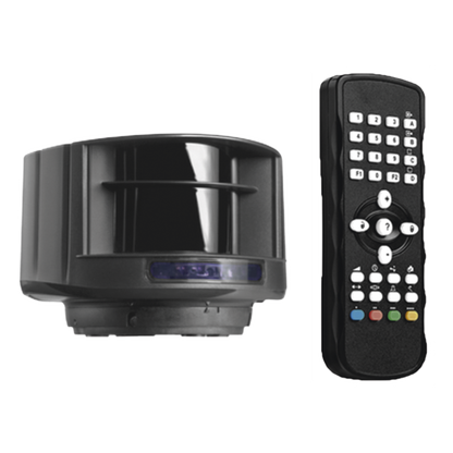 Kit de Sensor láser y control remoto / Evite el uso de lazos magnéticos / Protege carriles de hasta 9.6 m de ancho y 9.6 metros de profundidad