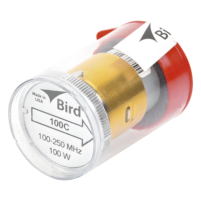 Elemento de 100 Watt en Línea 7/8" para Wattmetro BIRD 43 en Rango de Frecuencia de 100 a 250 MHz.