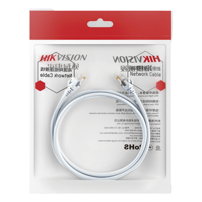 Cable de Parcheo (Patch Cord) / UTP / Cat. 6 (24 AWG) / 0.50 Metros (1.64 Pies) / Color Blanco / Ideal para PoE+ / Interior