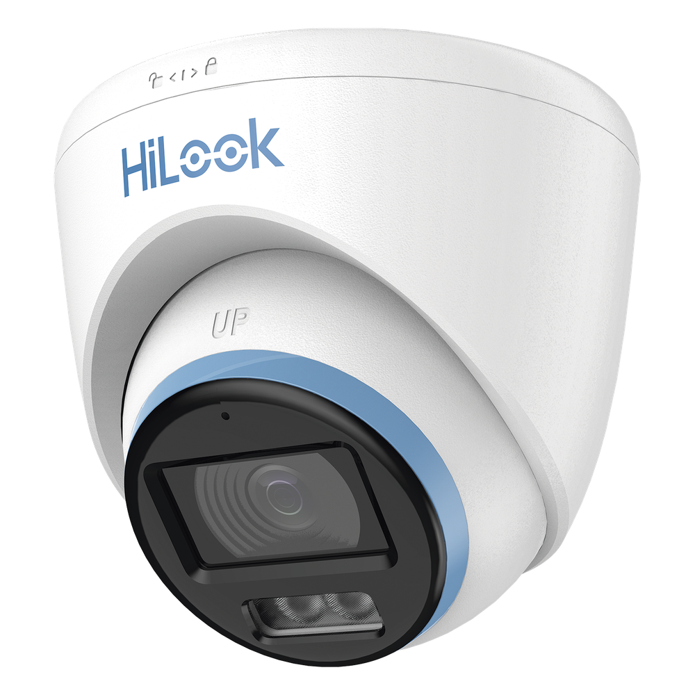 [Dual Light + ColorVu] Turret TurboHD 3K / 5 Megapixel / Lente 3.6 mm / 40 mts IR EXIR + 40 mts Luz Blanca / Micrófono Integrado / Exterior IP67