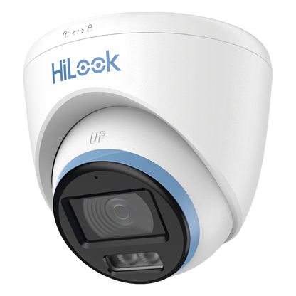 [Dual Light + ColorVu] Turret TurboHD 3K / 5 Megapixel / Lente 3.6 mm / 40 mts IR EXIR + 40 mts Luz Blanca / Micrófono Integrado / Exterior IP67