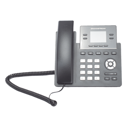 Teléfono IP Grado Operador, 4 líneas SIP con 2 cuentas, puertos Gigabit PoE, pantalla a color 2.4", codec Opus, IPV4/IPV6 con gestión en la nube GDMS