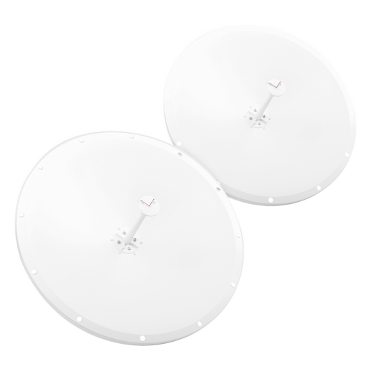 Antena Parabólica de Frecuencia Extendida, 4.8 - 6.5 GHz, 28 dBi, Conectores SMA-Macho Inverso