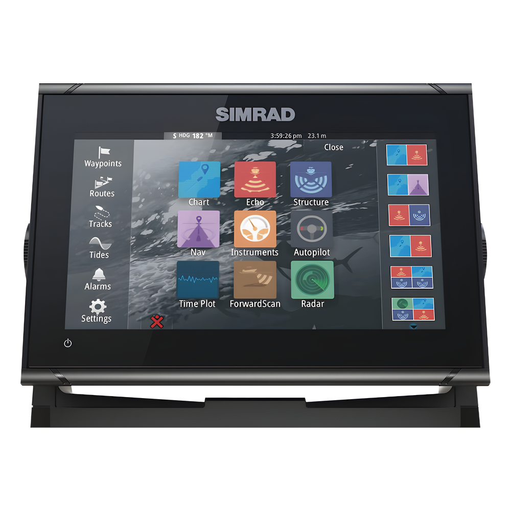 Plotter GPS GO9 XSE / Pantalla Táctil 9" / Compatible con Sonar y Radar / Conectividad Inalámbrica y NMEA 2000® / Integración con Piloto Automático y