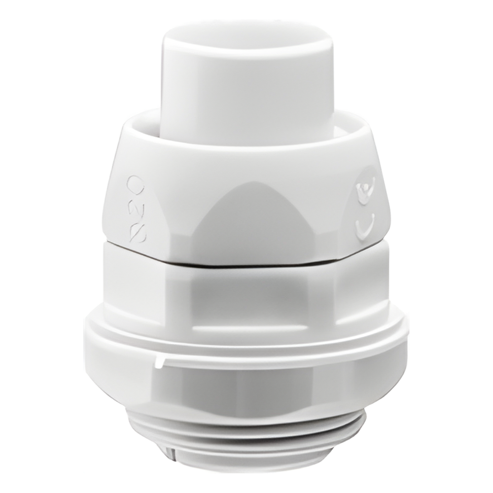 Conector (Racor) de tubería flexible a caja, PVC Auto-Extinguible de 12 mm, IP55