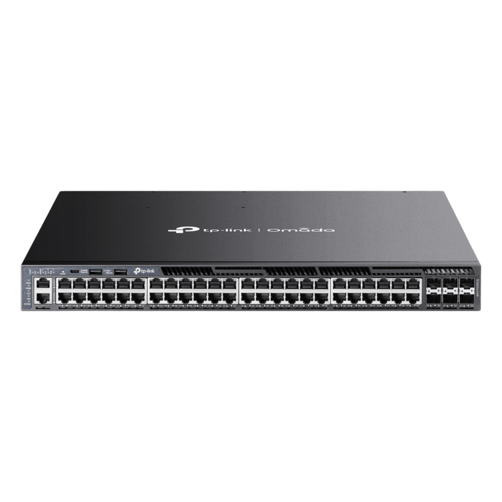 Switch L3 Gestionable Apilable / 48 Puertos Gigabit PoE+ / 6 Ranuras 10G SFP+ / Presupuesto PoE Hasta 1440W / Apilamiento Físico hasta 8 Unidades
