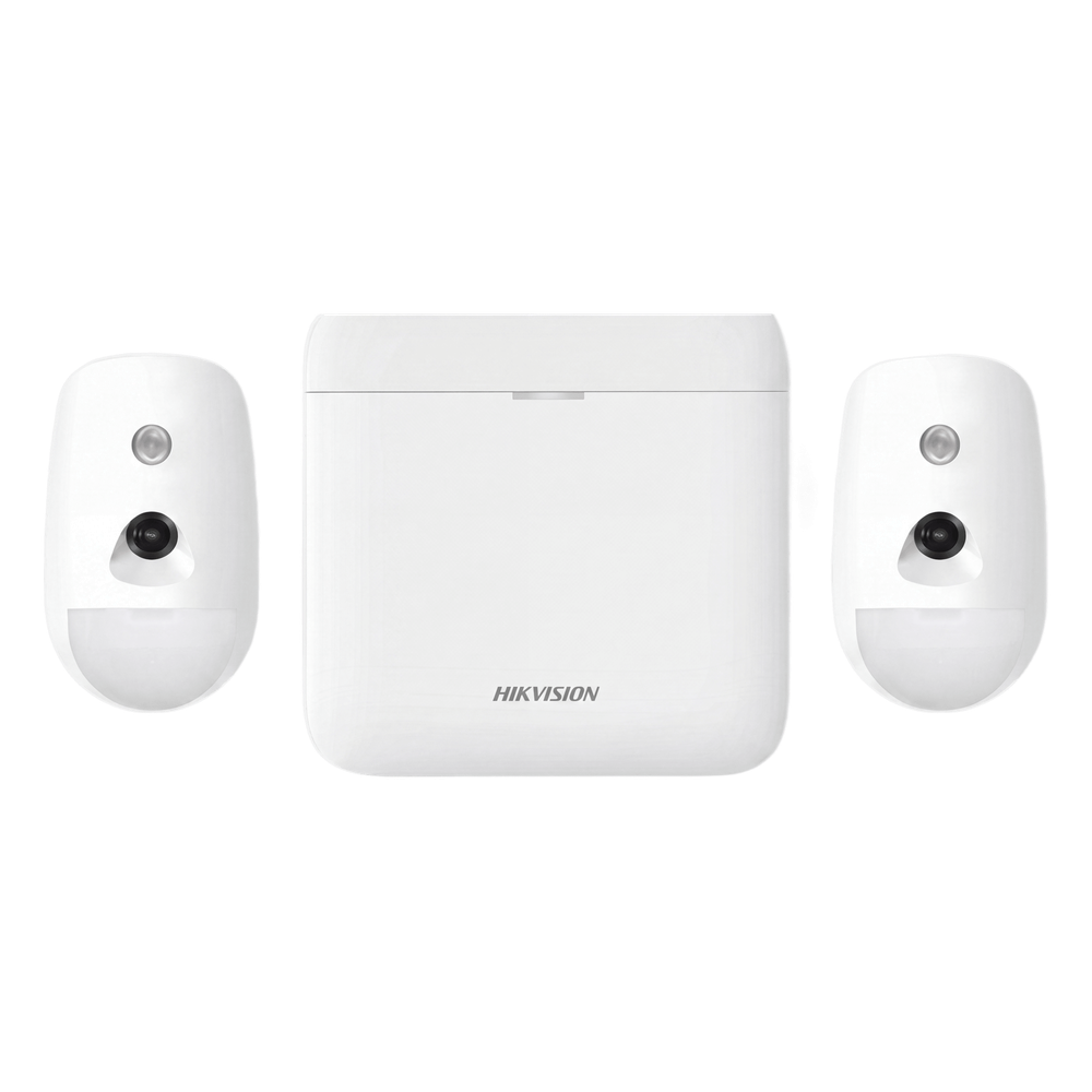 (AX PRO) KIT de Alarma AX PRO / Incluye: 1 Hub con Batería de Respaldo / 2 Detectores de Movimiento con Cámara (PIRCAM) / Compatible con Hik-Connect