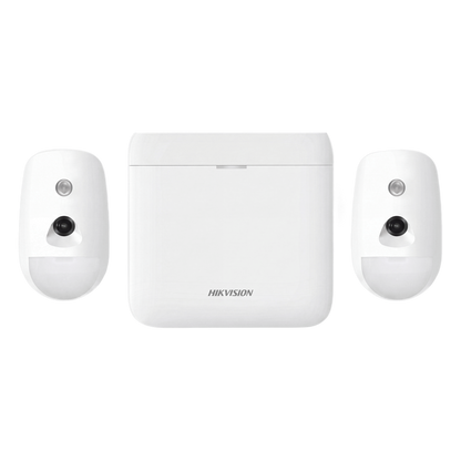 (AX PRO) KIT de Alarma AX PRO / Incluye: 1 Hub con Batería de Respaldo / 2 Detectores de Movimiento con Cámara (PIRCAM) / Compatible con Hik-Connect