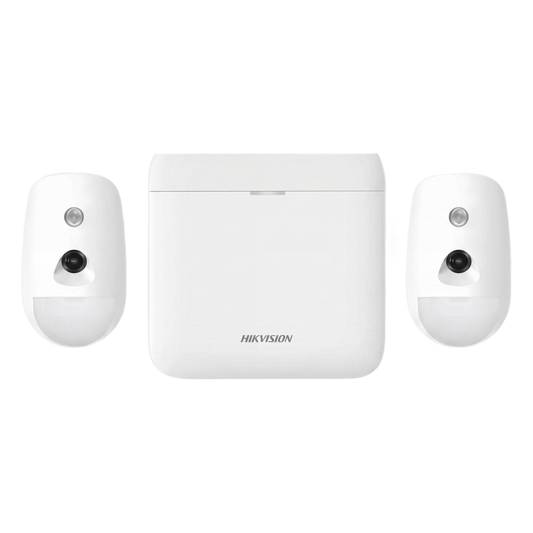 (AX PRO) KIT de Alarma AX PRO / Incluye: 1 Hub con Batería de Respaldo / 2 Detectores de Movimiento con Cámara (PIRCAM) / Compatible con Hik-Connect
