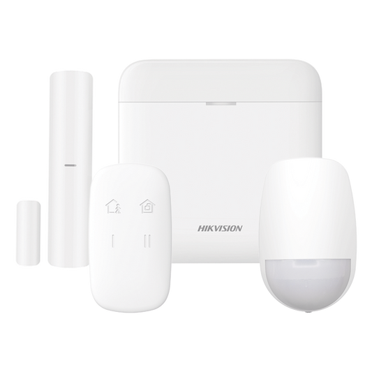 (AX PRO) KIT de Alarma AX PRO / Incluye: 1 Hub con bateria de respaldo / 1 Sensor PIR / 1 Contacto Magnético / 1 Control Remoto / WiFi / Compatible