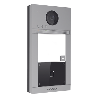 Videoportero IP 2 Megapixel / Llamada y Apertura Remota desde App Hik-Connect / PoE / Exterior IP65 + Antivandalico IK08 / 1 Departamento / Apertura