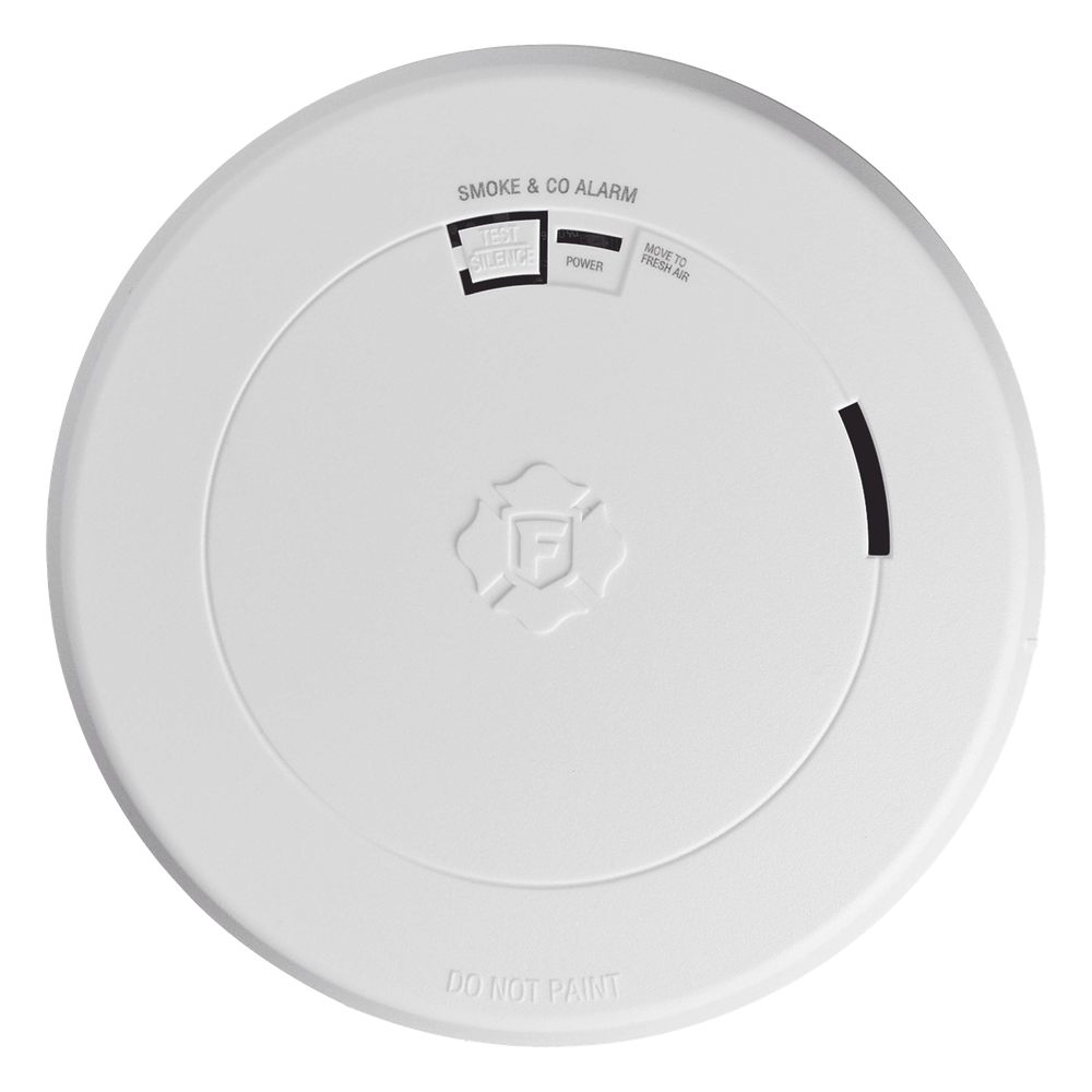 Detector Combo de Humo/CO, Autónomo, Batería Sellada de Litio de 10 años, No Requiere Panel, Diseño Ultra Delgado, No Requiere Cableado