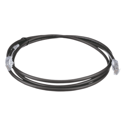 Cable de Parcheo UTP, Cat6A, 24 AWG, CM, Color Negro, 2.13 Metros (7 Pies)