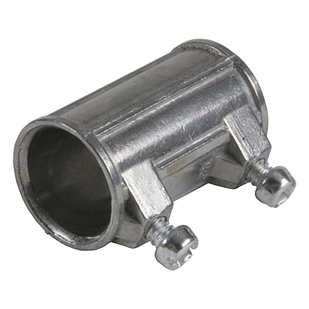 Cople de 3/4" para Tubo Pared Delgada con Tornillos Opresores.