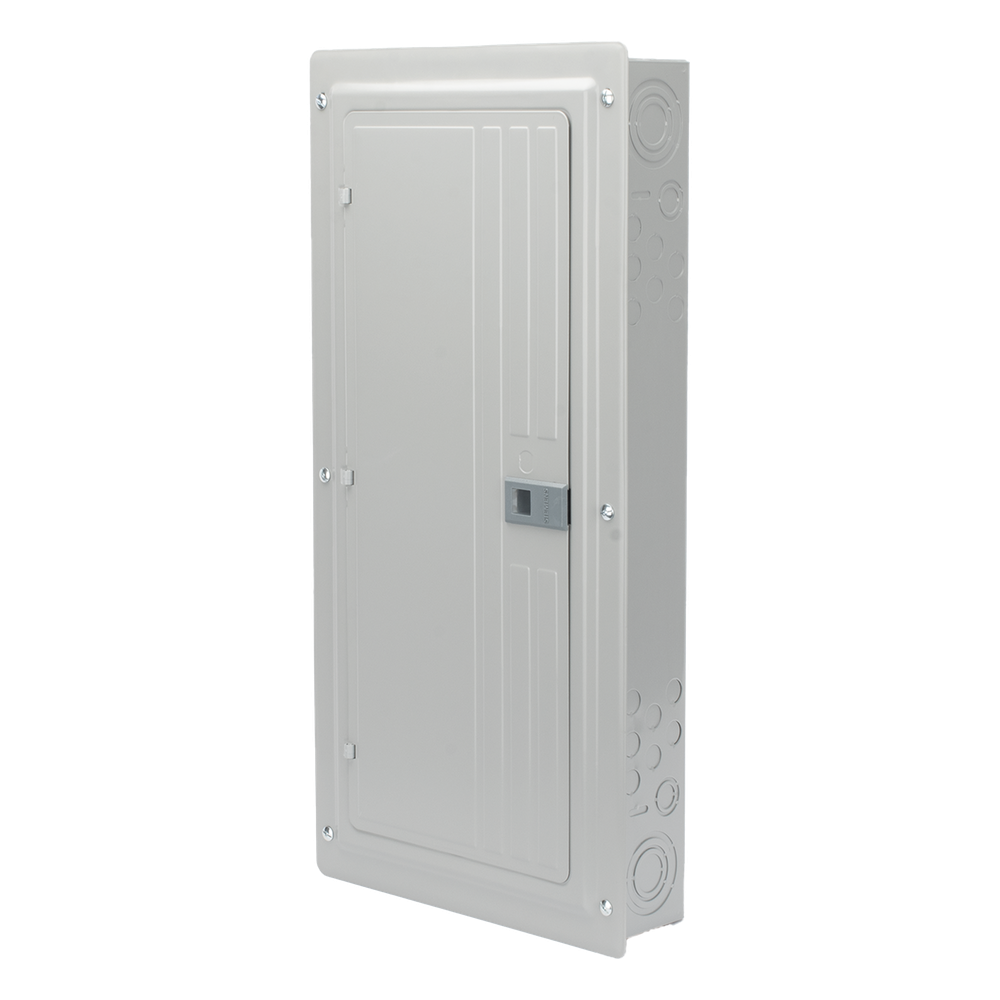 Centro de carga trifásico 3 Fases, 4 Hilos para interruptores QP, de 24 polos - 42 circuitos, 120/240vca, Barras de aluminio 200 Amp, Nema 1, uso