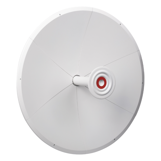 Antena direccional para C5x, B5X, Doble polaridad 45 ° y 90 °, 4.9 - 6.5 GHz, 2 ft, Ganancia de 30 dBi, Montaje incluido
