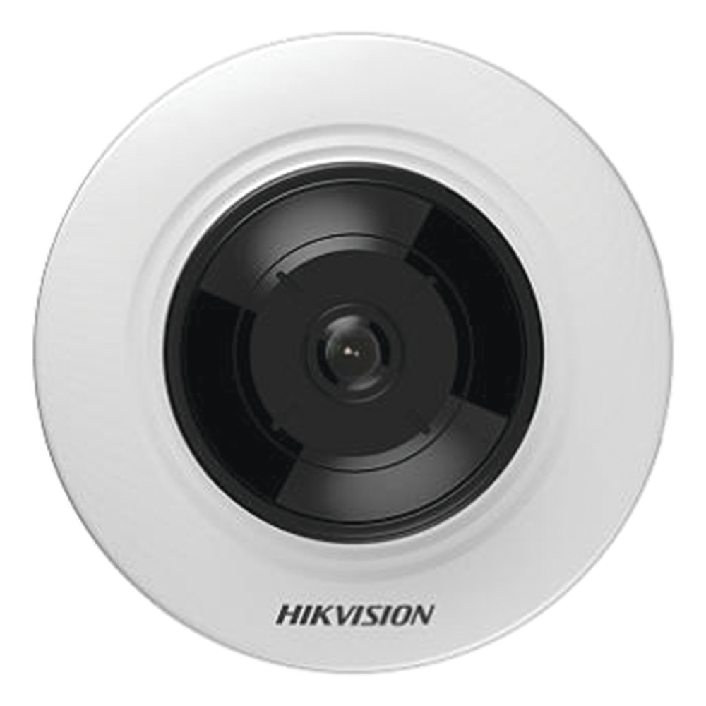 Mini Fisheye IP 5 Megapixel / Panorámica 180° - 360° / Microfono Integrado / 8 mts IR / Uso en Interior / PoE / Múltiples Vistas por iVMS-4200
