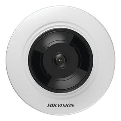 Mini Fisheye IP 5 Megapixel / Panorámica 180° - 360° / Microfono Integrado / 8 mts IR / Uso en Interior / PoE / Múltiples Vistas por iVMS-4200