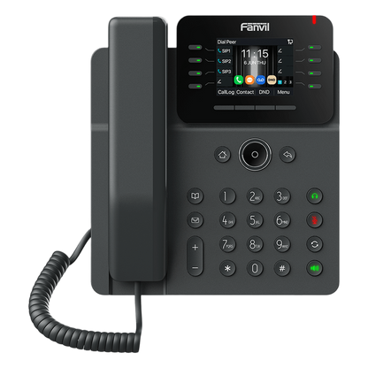 Teléfono IP Empresarial / 12 Líneas SIP / Pantalla Color 2.8" HD 320x240 / Audio HD G.722 y Opus / Conferencia 6 Vías / Bluetooth 5.4 / PoE 802.3af