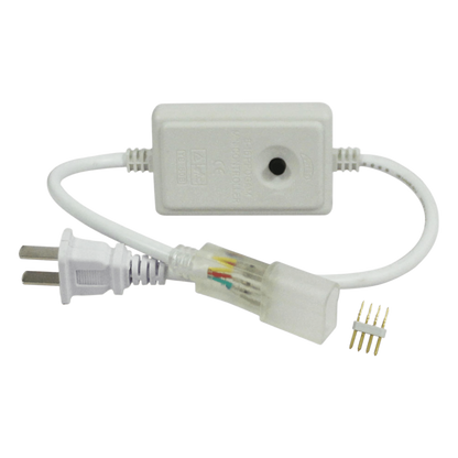 Adaptador de corriente con control de funciones manual, para manguerea Neón LED RGB JUML-5050-03.