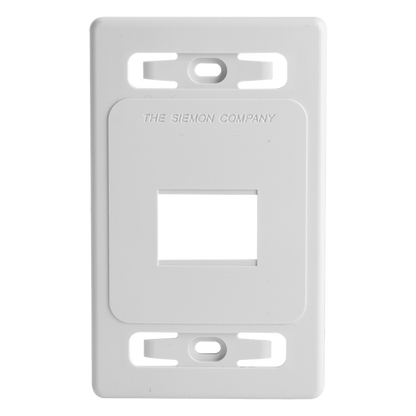 Placa de Pared Modular MAX, de 2 Salidas, Color Blanco, Versión Bulk (Sin Empaque Individual)