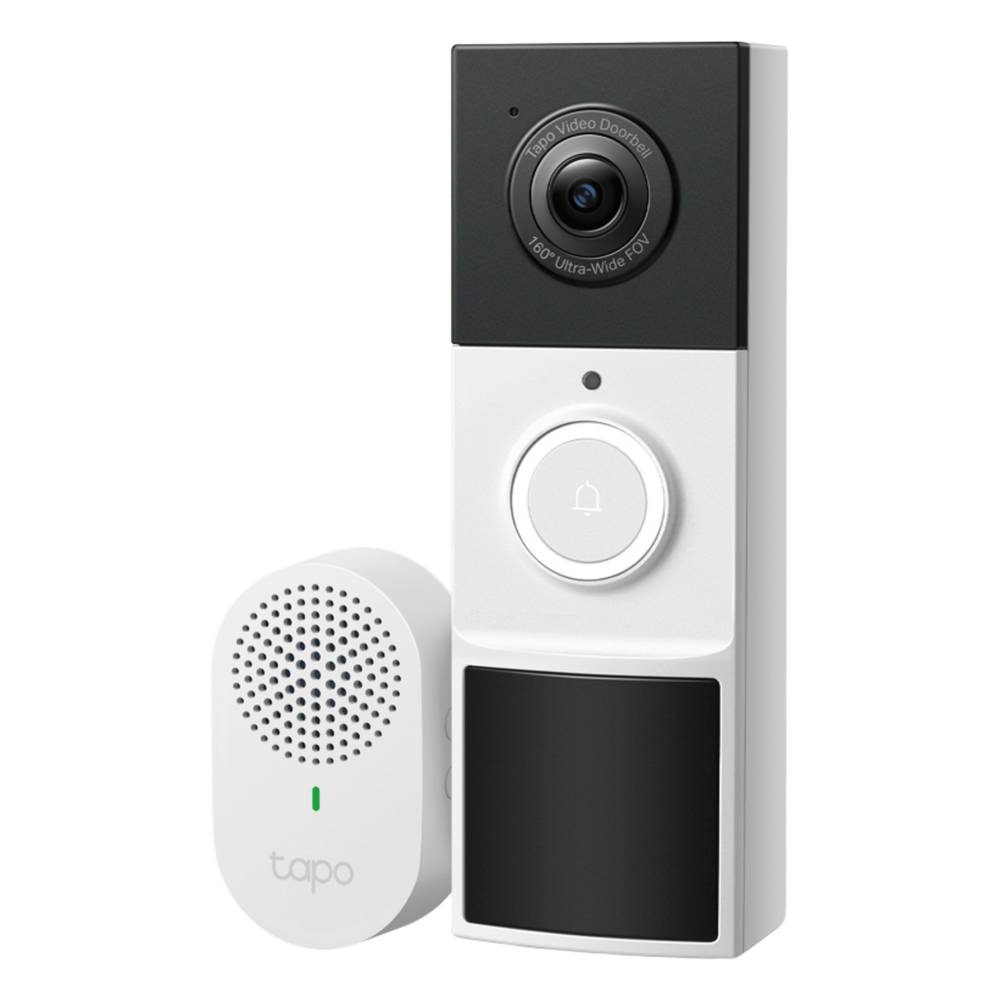 Videoportero Inalámbrico TP-Link Tapo D210 / Resolución 2K 3MP (2304 × 1296px) / Campo de Visión 160° DFOV / Batería 6400mAh Recargable / Detección