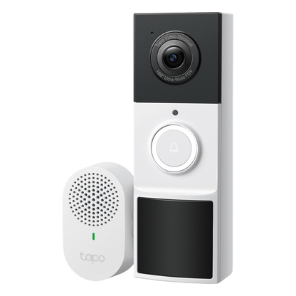 Videoportero Inalámbrico TP-Link Tapo D210 / Resolución 2K 3MP (2304 × 1296px) / Campo de Visión 160° DFOV / Batería 6400mAh Recargable / Detección