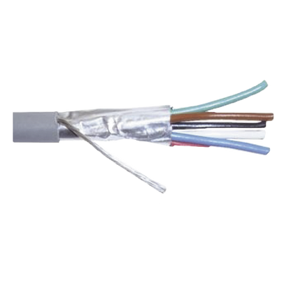 Bobina de 305 m (1000 ft) / Cable para Alarma 6x22 AWG / Blindado / CMR / Gris