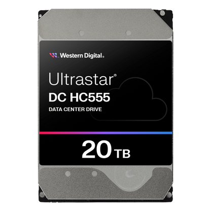 Disco Duro Empresarial WD Ultrastar HC555 / 20TB / SATA 6Gb/s / 7200 RPM / HelioSeal / ePMR / CMR