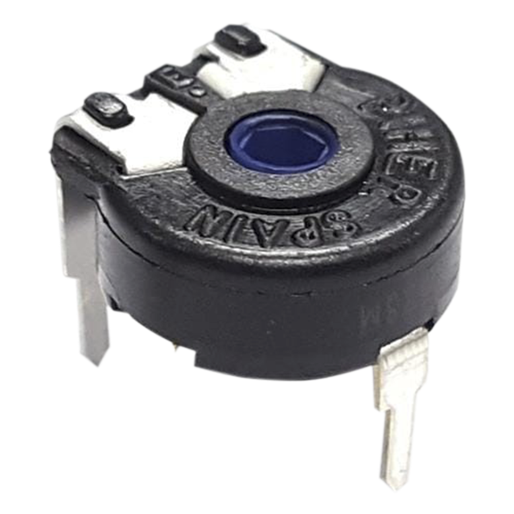 Potenciómetro de Carbón 50K, 0.15W, 10 mm, Montaje Horizontal, Ajuste Vertical