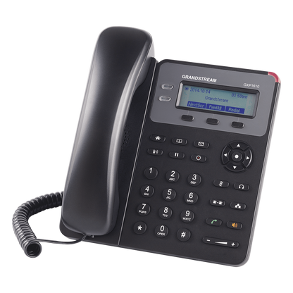 Teléfono IP SMB de 1 Línea, 1 Cuenta SIP con 3 teclas de función programables y conferencia de 3 vías. 5Vcc