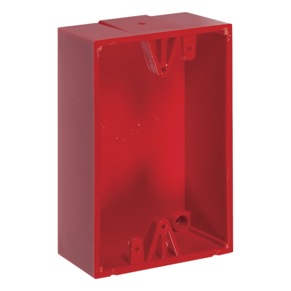 Caja trasera de montaje color rojo para estaciones de parada STOPPER