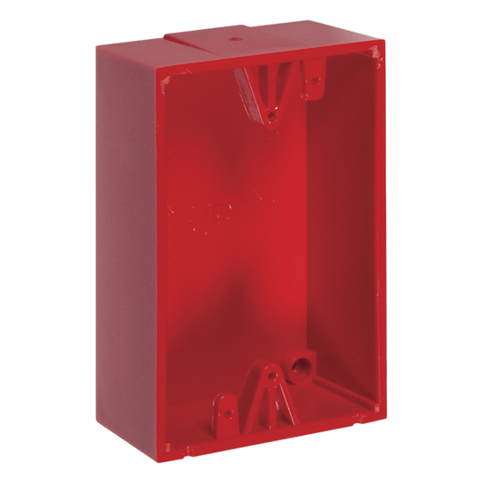 Caja trasera de montaje color rojo para estaciones de parada STOPPER