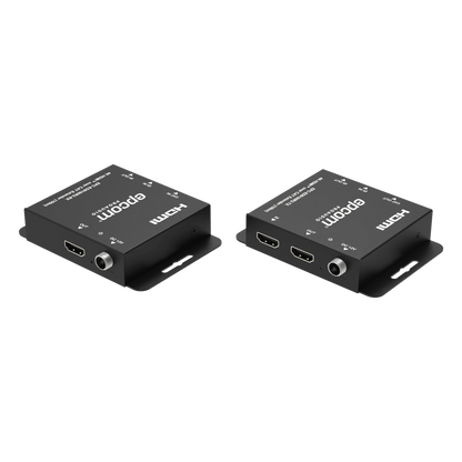 Kit Extensor HDMI | 4K30 hasta 100m | Cat6 | Transmisión sin Compresión | Soporta PoC Bidireccional | EDID y Audio 5.1CH