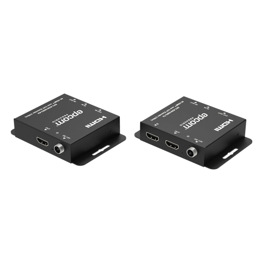 Kit Extensor HDMI | 4K30 hasta 100m | Cat6 | Transmisión sin Compresión | Soporta PoC Bidireccional | EDID y Audio 5.1CH