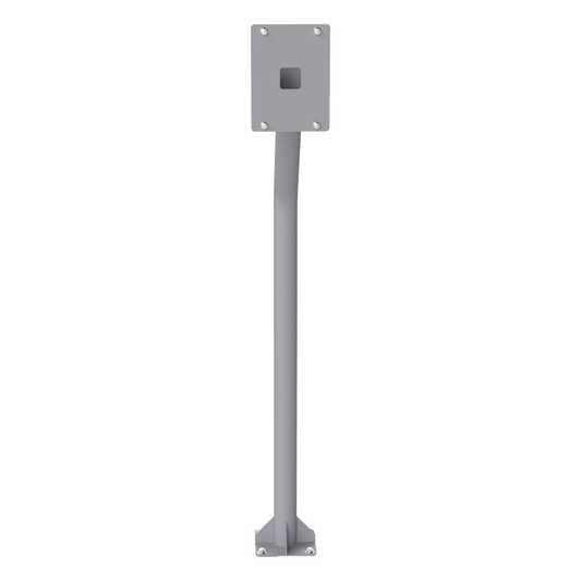 Base tipo tubular para instalación de cubierta BASEINT de videoporteros o interfones IP Fanvil y Grandstream, altura de 1.2 metros, pintura