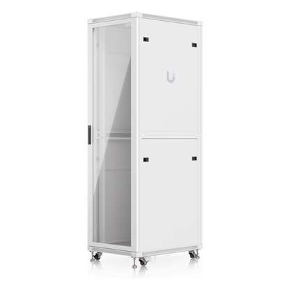UACC Rack Cabinet 42U (600 × 800 mm) – Gabinete de Piso Totalmente Ensamblado con Ventiladores Integrados, Paneles Removibles, Ruedas con Seguro y