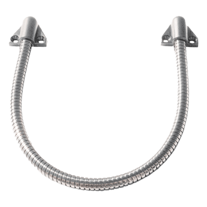 Loop Pasacable Color Plateado para Puertas / Acero Inoxidable / Ideal para Control de Acceso / Tapas de Plástico