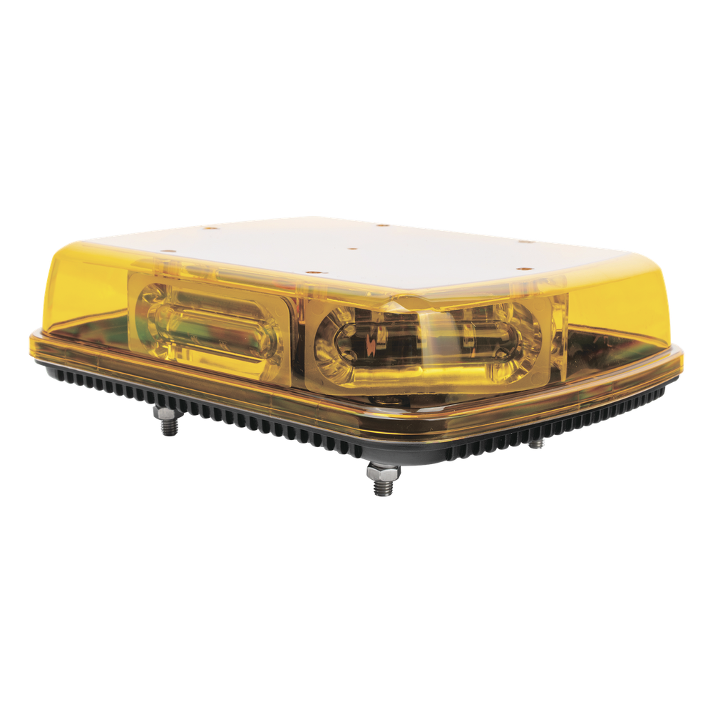 Mini Barra con 18 Poderosos LEDs, Color Ámbar Con Montaje Fijo de Tornillos